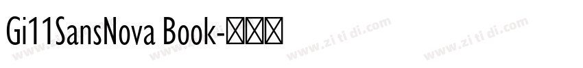 Gi11SansNova Book字体转换